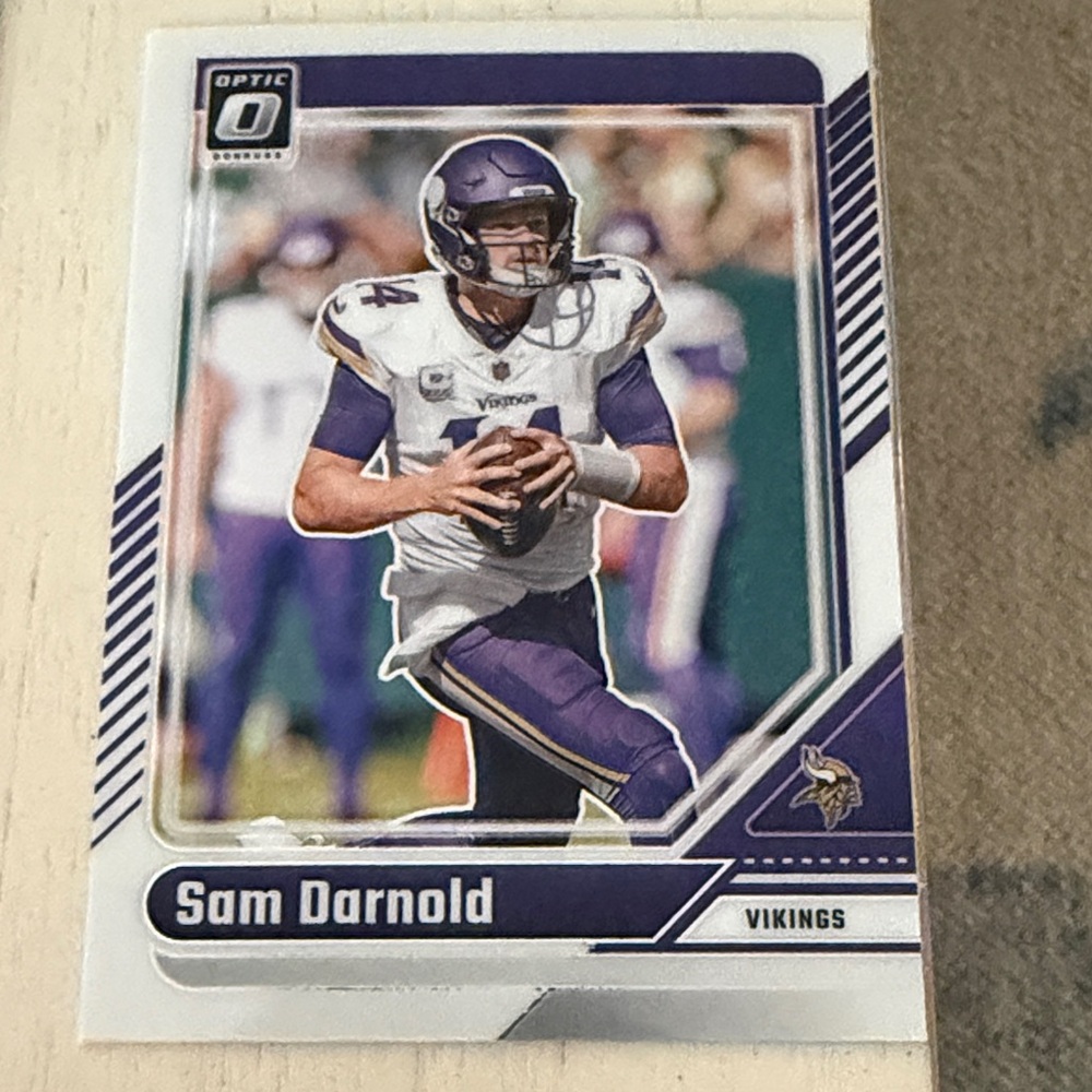 2024 Panini Football #185 Sam Darnold Silver Prizm Minnesota